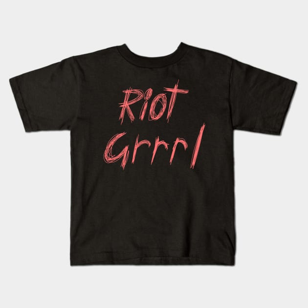 Riot Grrrl Kids T-Shirt by n23tees